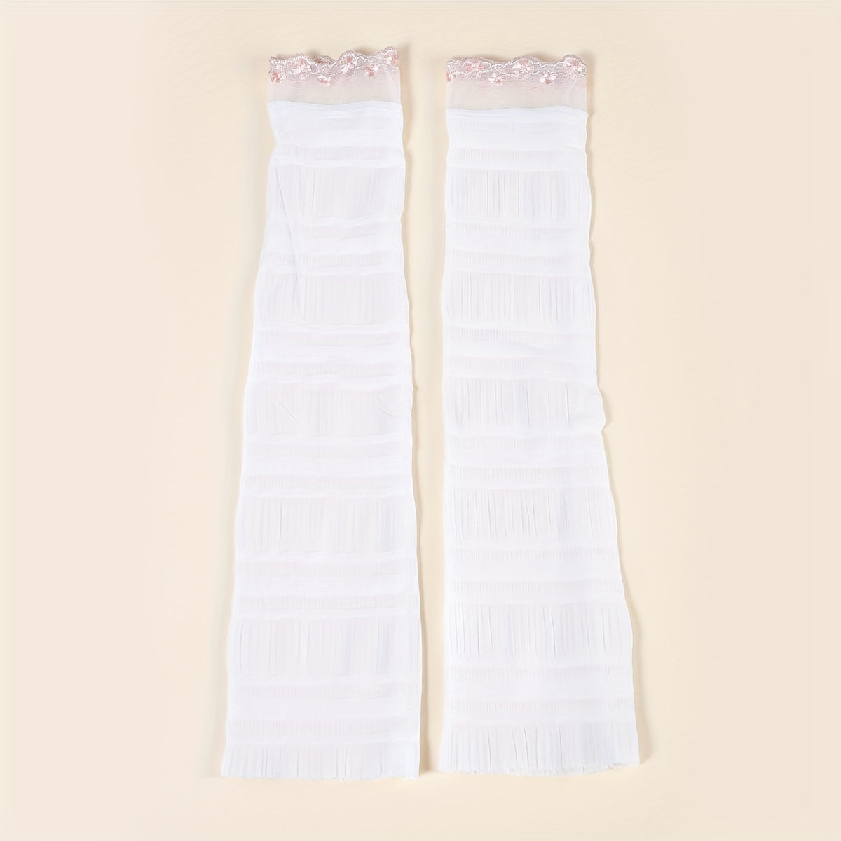 Lace Long Gloves Women Arm Sleeves Sunscreen UV Protection Fingerless Glove