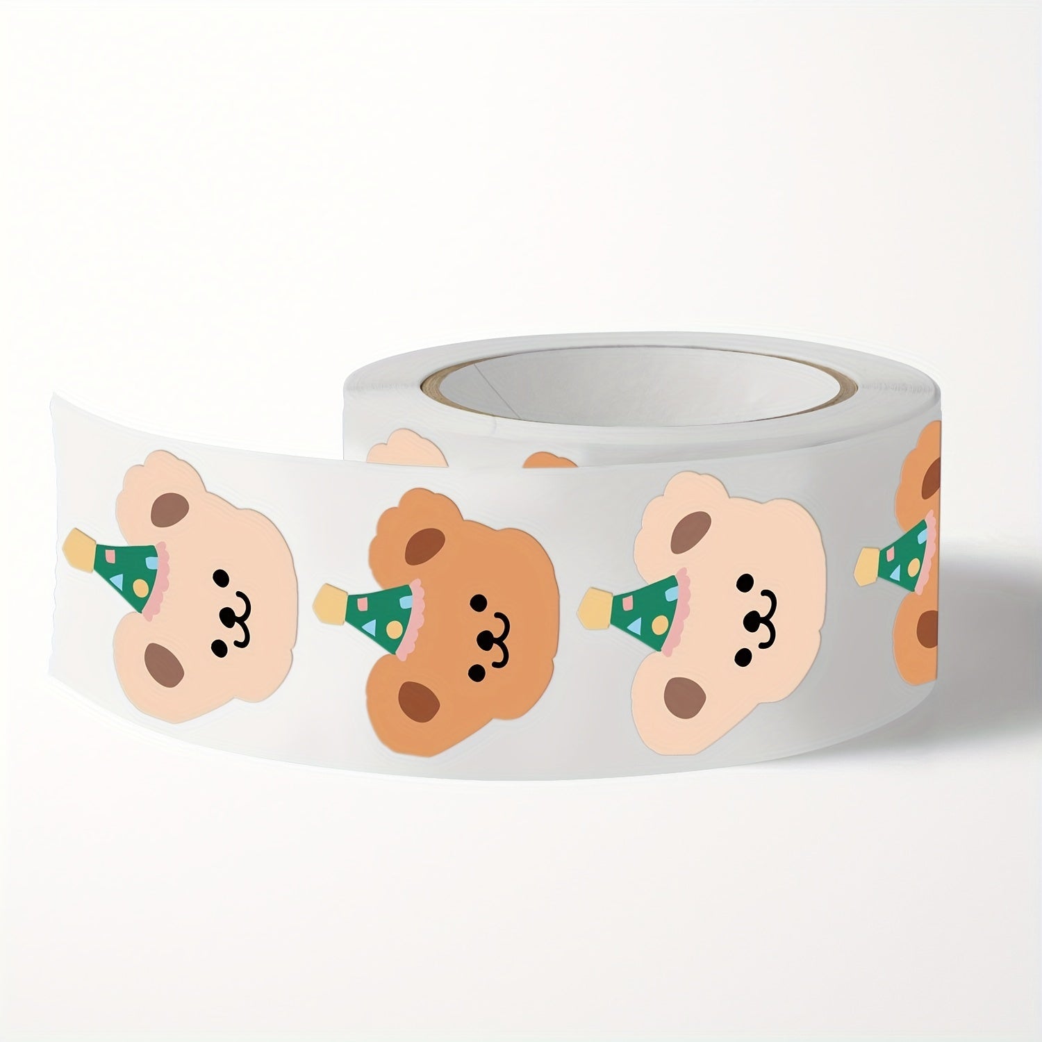 200pcs Bear Adhesive Tape Roll - Crafting Packaging Decor - Durable & Reliable