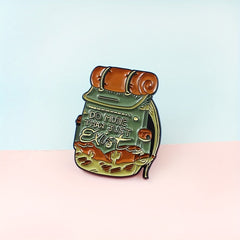 Outdoor Travel Backpack for Men Cartoon Alloy Brooches