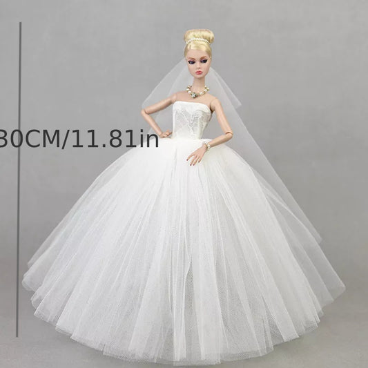 Fairy Princess Wedding Dress Doll Clothes