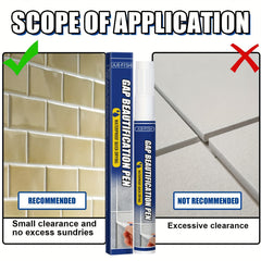 1pc Grout Pen Ceramic Tile Repair Pen Bathroom Waterproof Mildew proof