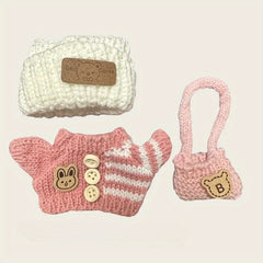 Hand Woven 3pcs Doll Clothing Set for 15 BUBU Style Dolls