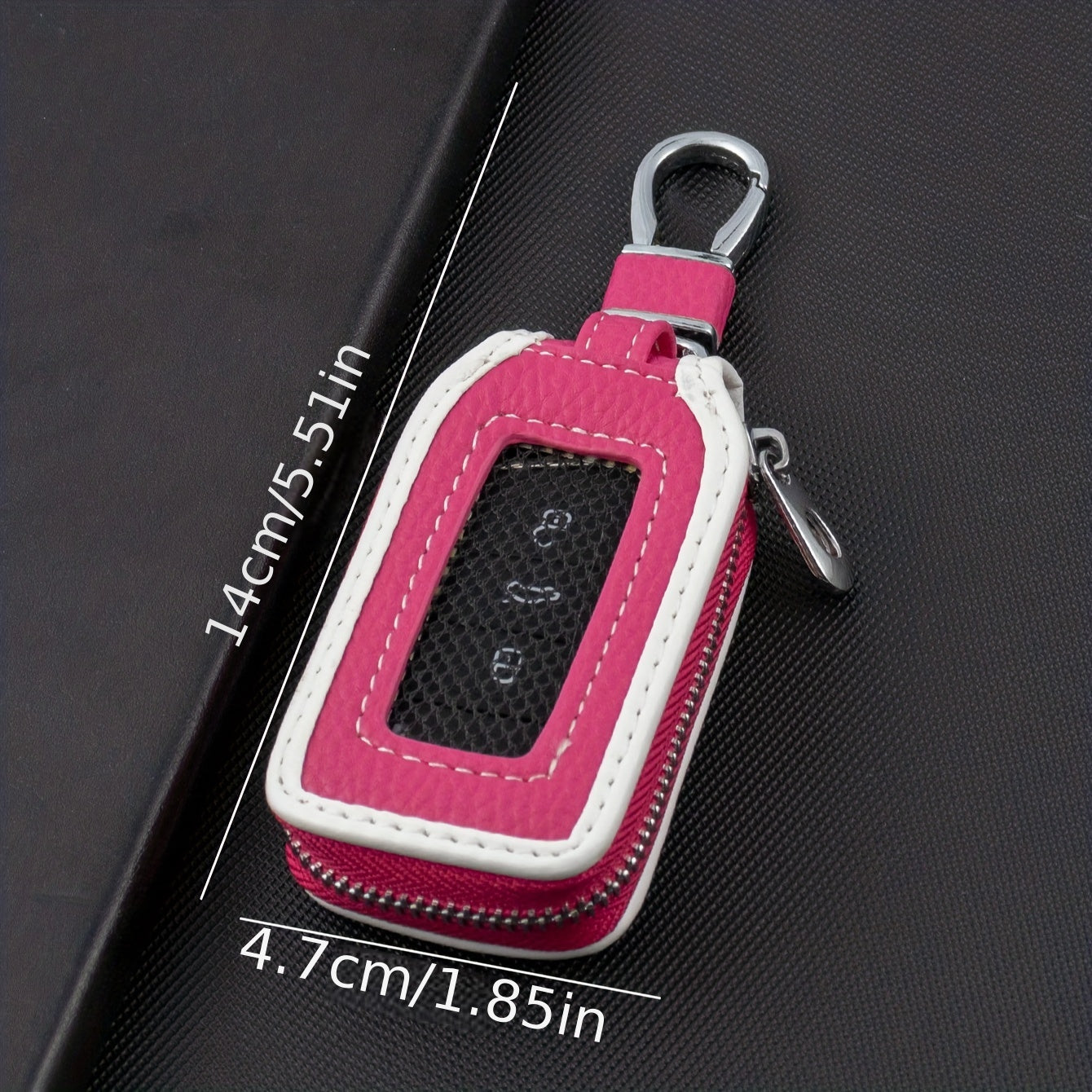 Unisex Pink & Brown Key Bag Storage for Car & Home