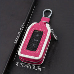 Unisex Pink & Brown Key Bag Storage for Car & Home