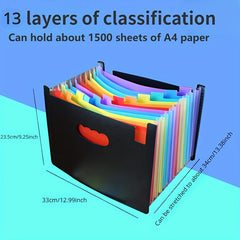 Self A4 Expanding File Folder Standing Plastic Organizer