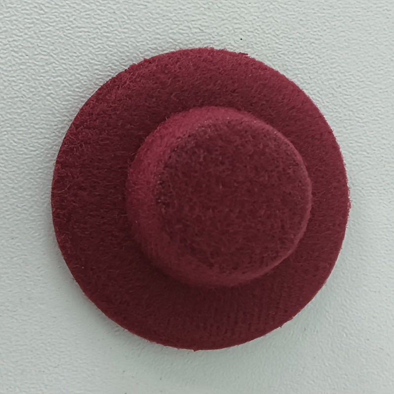 Mini Dollhouse Sun Hats For Crafts - Small Fabric Ornaments Hat