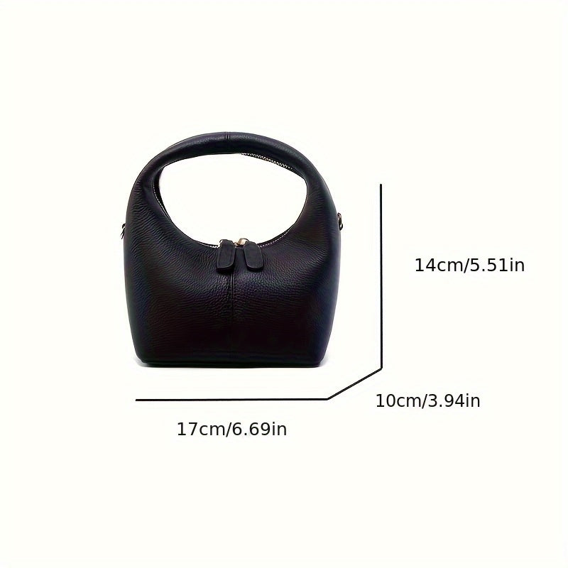 Minimalist Satchel Handbag for Women with Removable Strap