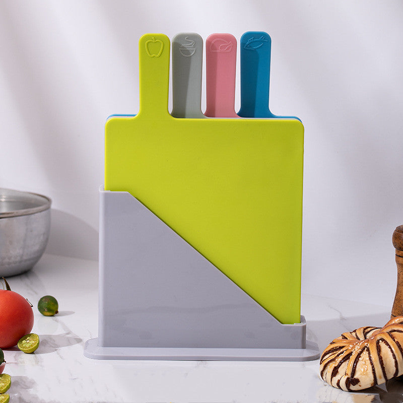 Chopping Board Assortment 4pcs Box With Base - Raw and Cooked Food Prep