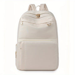 Preppy Style Nylon Laptop Backpack for Travel & Work