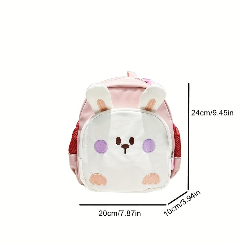 Kids Rabbit Embroidery Backpack Lightweight Bag