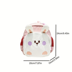 Kids Rabbit Embroidery Backpack Lightweight Bag