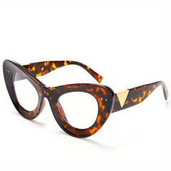 Retro Cat Eye Clear Lens Glasses Anti Light Glasses