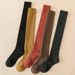 Girl's Warm Thermal Knee High Socks Breathable Long Stockings