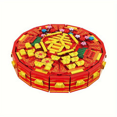 WOMA Chinese Year Blocks Candy Box Puzzle Shape Recognition Ideal for Kids