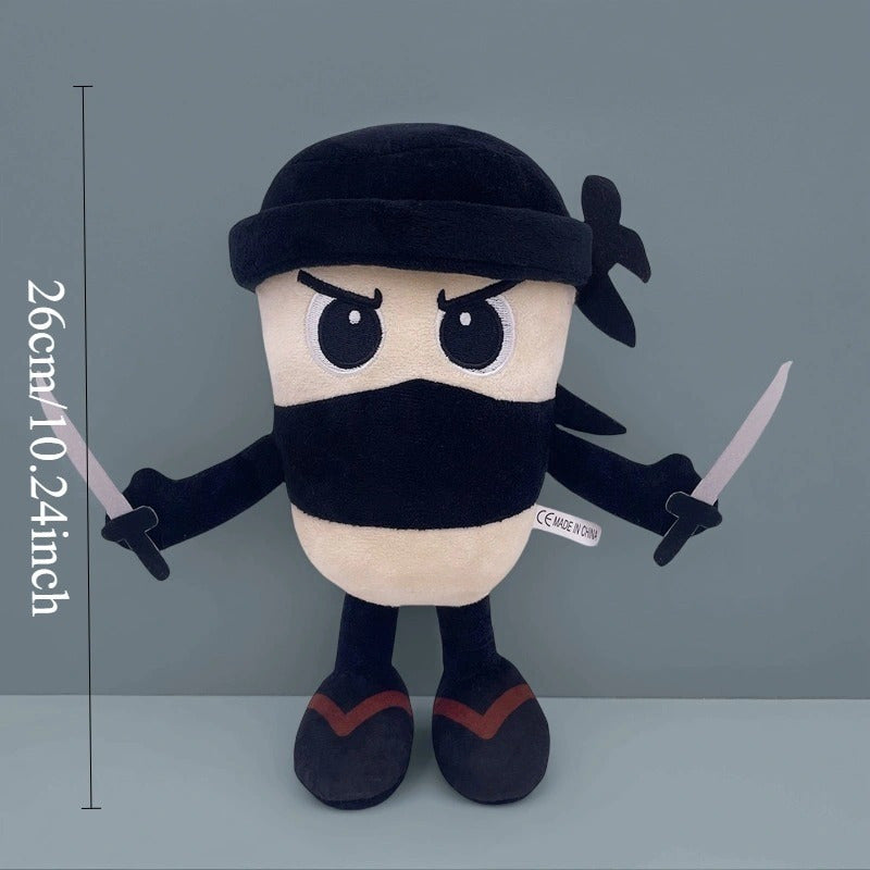 Tung Tung Tung Sahur Plush Toy Stylish Dual Sword Warrior