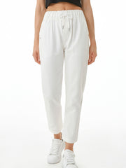 Ankle Length Harem Pants Elastic Waist Casual Trousers