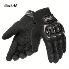 Summer Motorcycle Gloves Touch Screen Full Finger Non-slip Riding Gloves