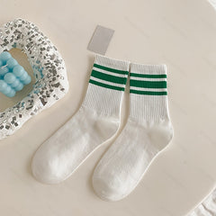 4 Pairs Women's Sport Crew Socks