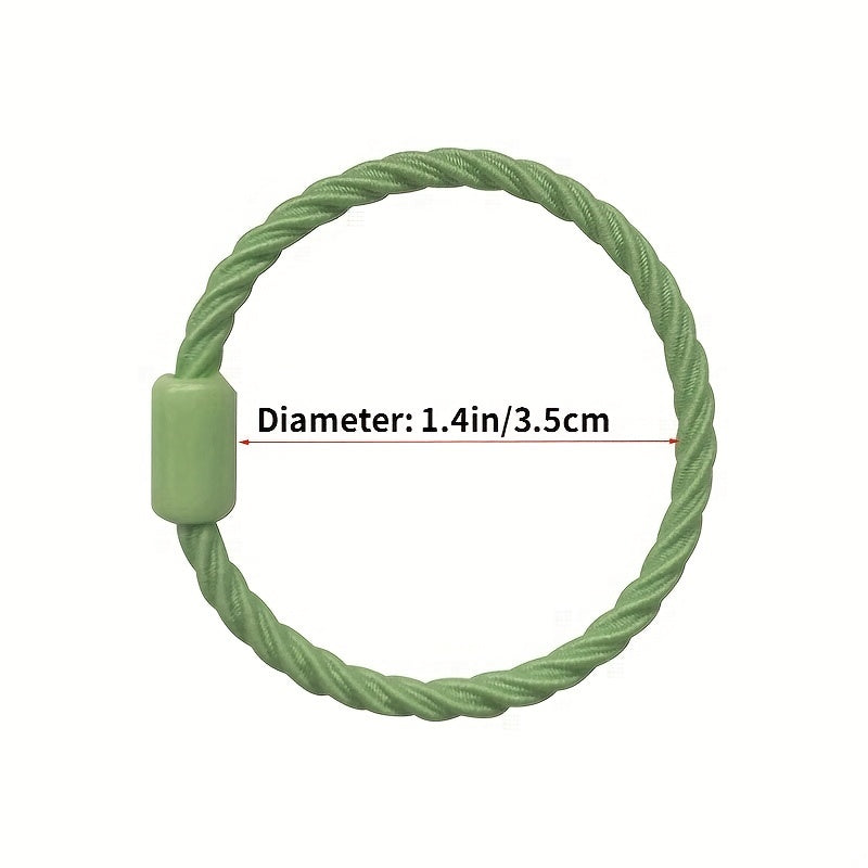 100pcs Colorful Hair Tie Elastic Nylon Hair Rope Braid Hair