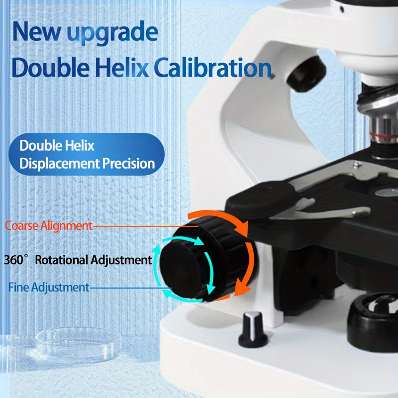 Binocular Compound Microscope 40X 2000X with Dual Mechanical Stages