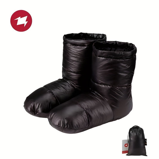 AEGISMAX 650FP Down Booties Warm Slippers for Camping