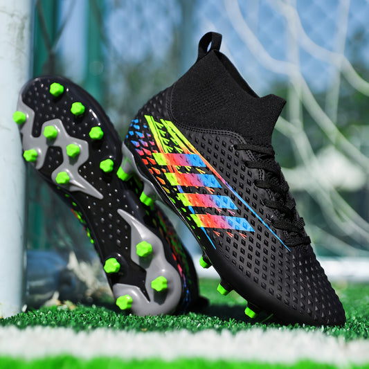 Boys High Top Non Slip Football Cleat With Spikes