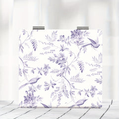 Portable Pocket Makeup Mirror HD Pastoral Style Floral Series Small Mirror