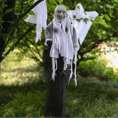 Halloween Hanging Ghost Skull Gauze Horror Props
