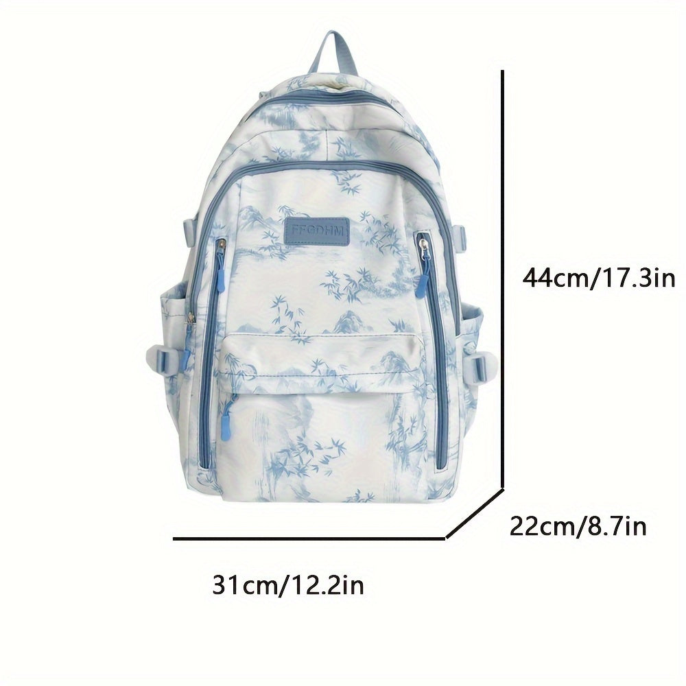 Chinese Style Water Resistant Nylon Backpack Lightweight & Durable Rucksack