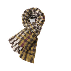 Winter Thermal Plaid Scarf Shawl Cold Weather Scarves & Wraps For Women