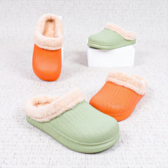Women's Plush Warm Slippers Waterproof & Fuzzy House Shoes
