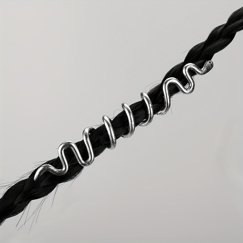 Vintage Viking Style Hair Ring Dreadlock Braid Hair Clip Hair Accessories