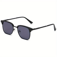 Square Metal Sunglasses Anti Glare UV400