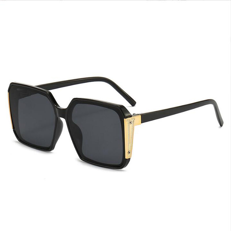 Vintage Square Sunglasses Women Flat Top Shade Eyeglasses