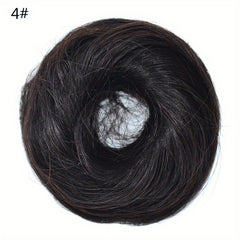 Synthetic Hair Bun Elastic Hairpieces for Women Updo Chignon Ponytail Extensions