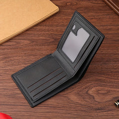 Men's Short Wallet Bifold Card Holder Money Clip Coin Purse