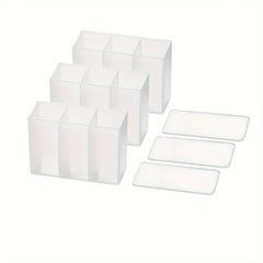 Wall Mounted Compartment Storage Box for Desktop Sundries - No Drilling Required