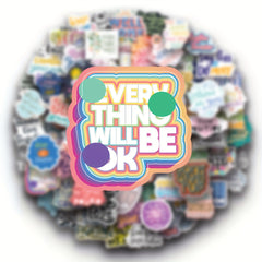 100pcs Motivational Quote Stickers Inspirational Words Stickers For Teachers