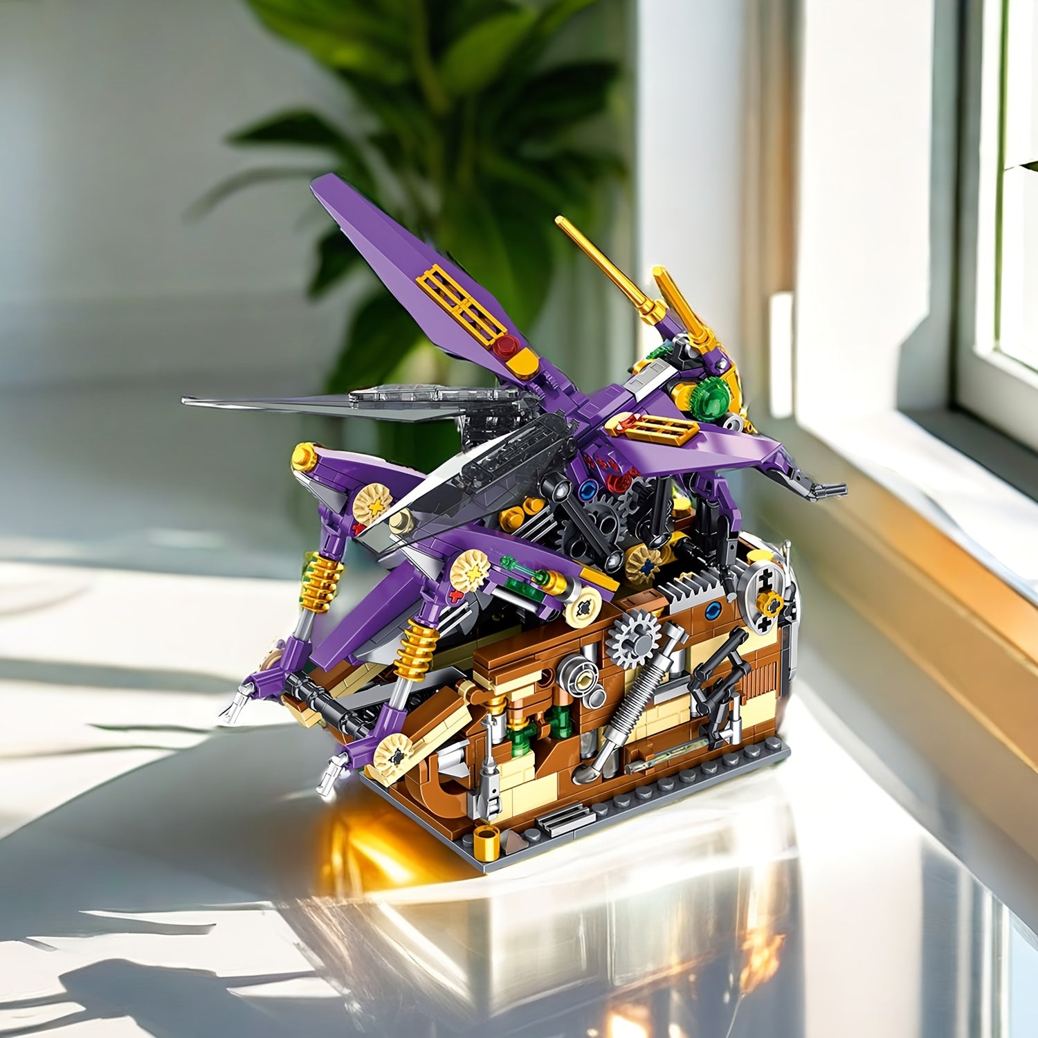 Mechanical Grasshopper Model Puzzle Toy Building Block Set