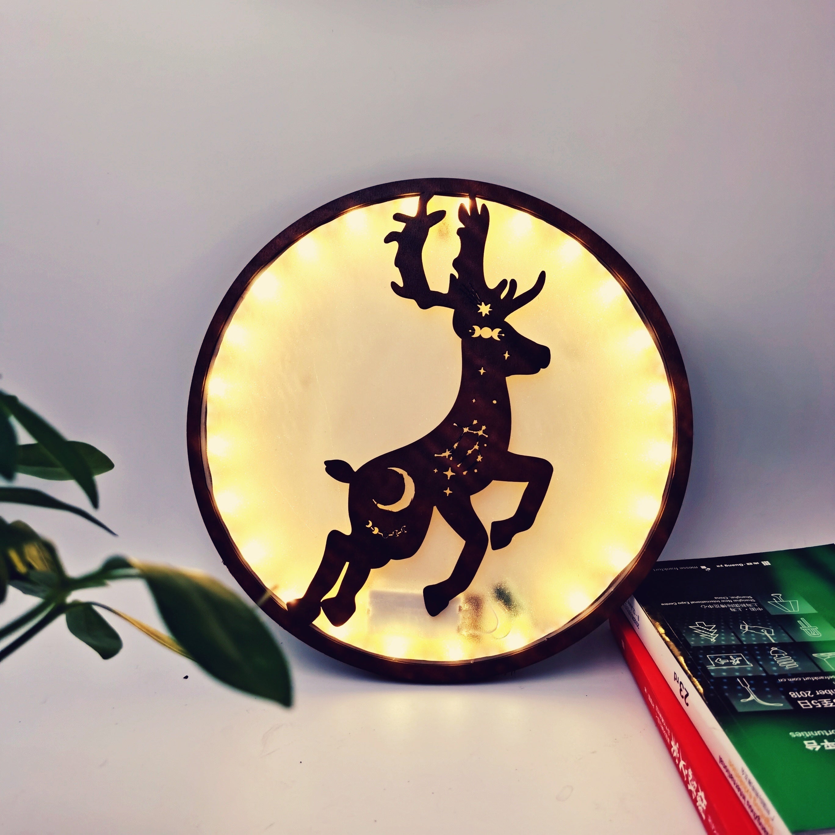 Retro Wooden LED Creative Wall Decoration Light