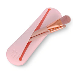 Silicone Travel Makeup Brush Holder and Small Bag