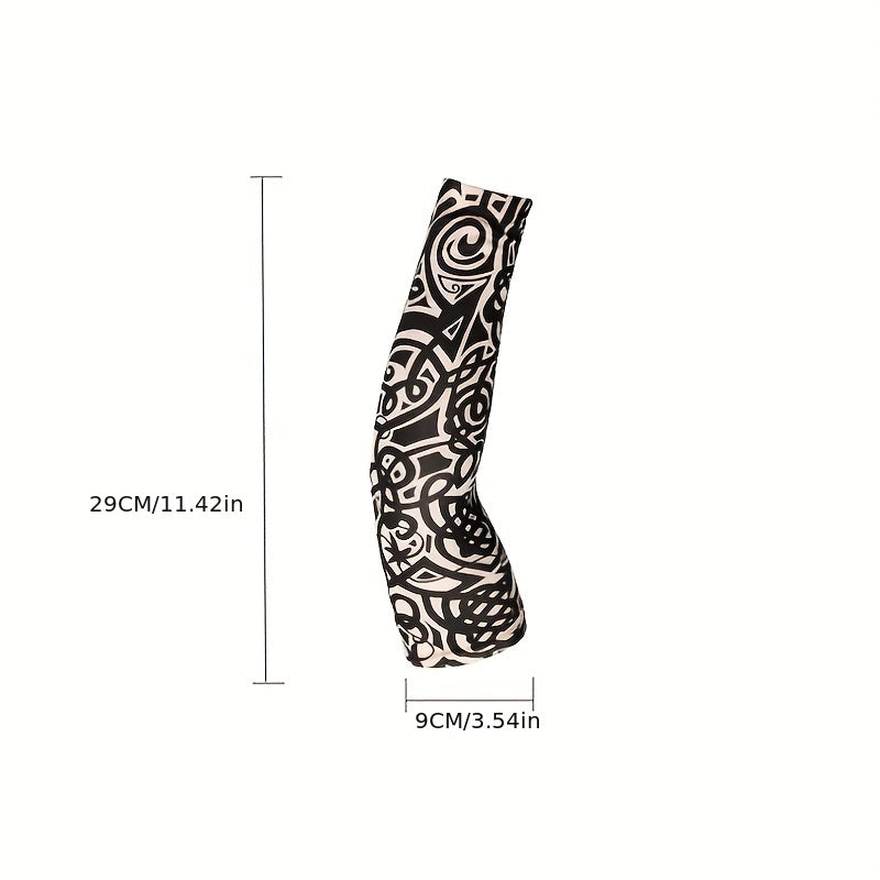 Temporary Tattoo Ice Silk Arm Sleeves Sun Protection Sleeve