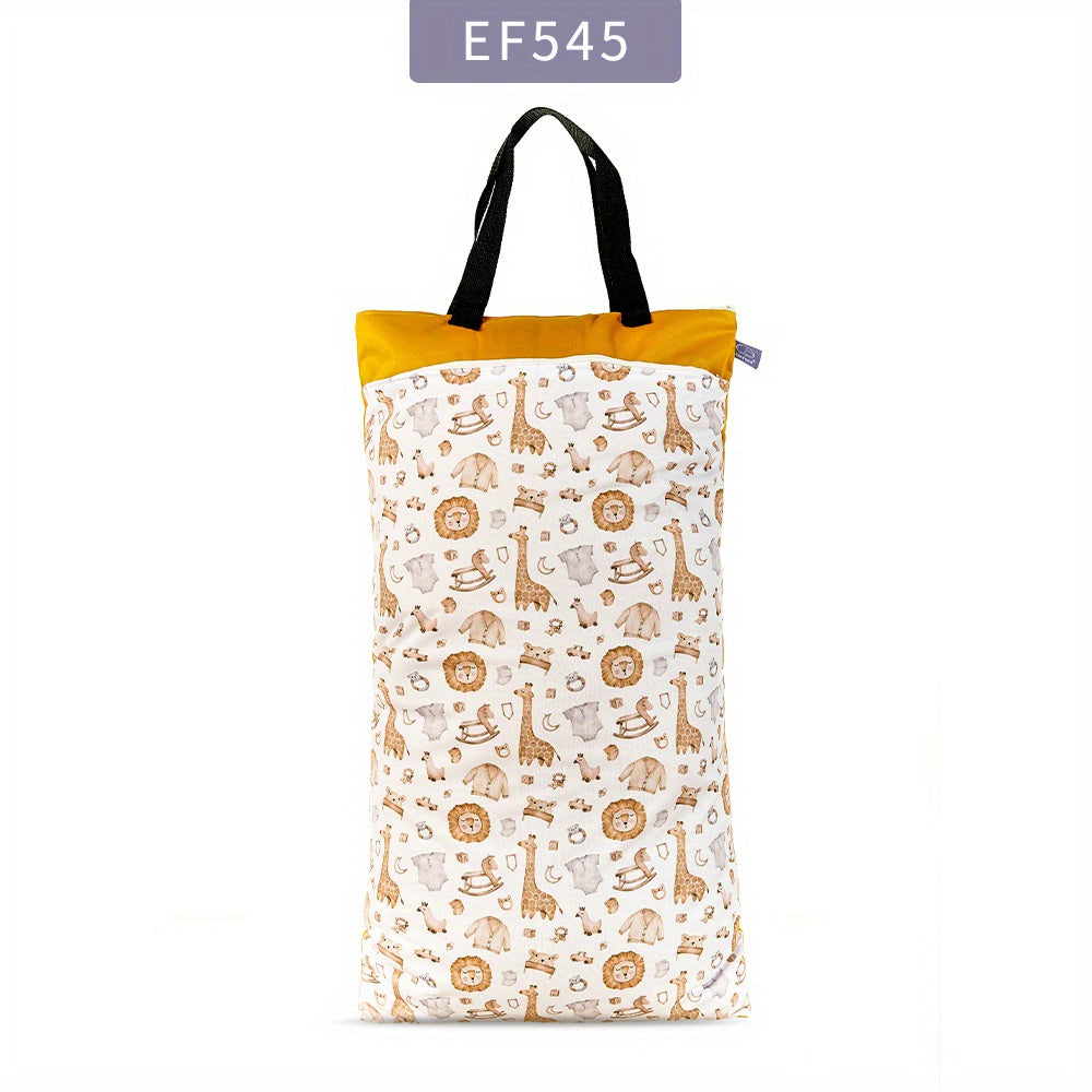 Large Capacity Waterproof Diaper Bag Reusable Wet Bag with Two Zippers