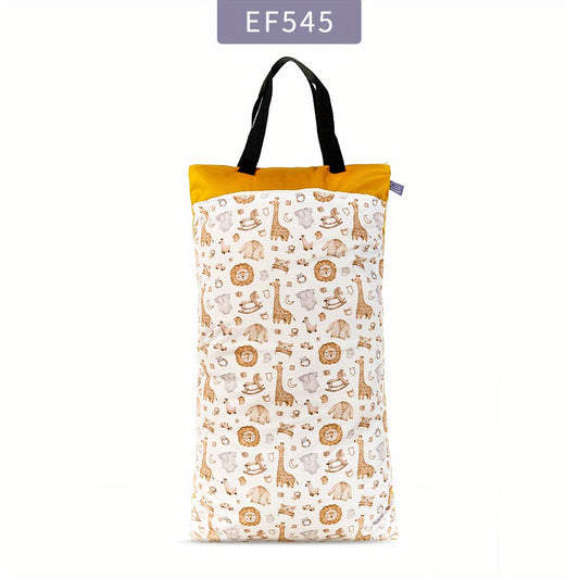 Large Capacity Waterproof Diaper Bag Reusable Wet Bag with Two Zippers