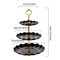 3 Tier Cake Stand for Dessert Display and Serving - Cupcakes, Cookies