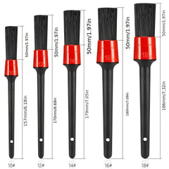 5pcs Car Cleaning Detail Brush Set - Air Conditioner Outlet Clean Brush