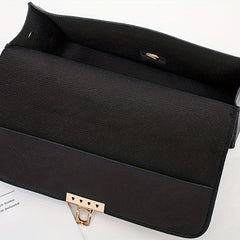 Square Crossbody Bag PU Leather Textured Bag Purse Classic Shoulder Bag