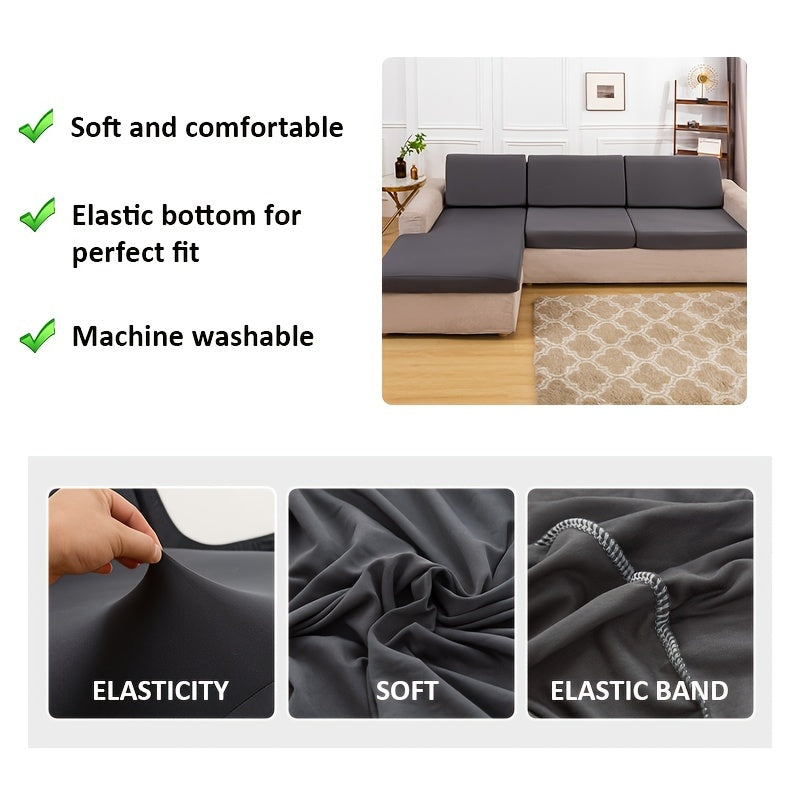 Stretch Sofa Seat Slipcover Removable Cushion Cover Scratch Resistant