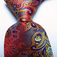 Men's Paisley Necktie Classic Printed Business Party Tie
