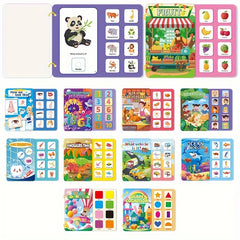 Interactive Sensory Quiet Book for Kids - Educational Learning Toy